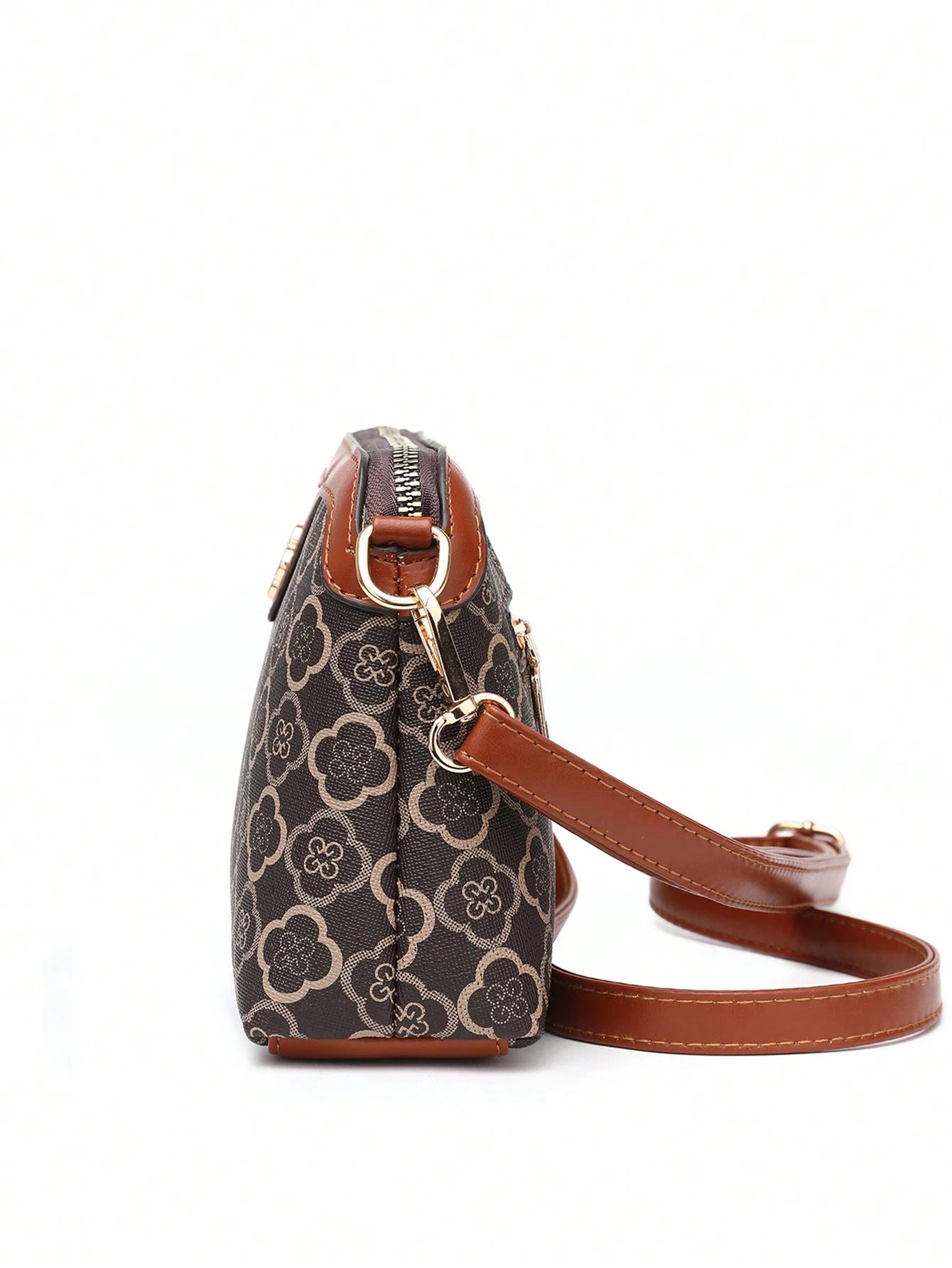 Vintage Retrô 1 Peça De Decoração De Flores Contrastantes, Estilo Retrô, Bolsa Crossbody Elegante, Adequada Para Uso Diário Feminino Em Viagens