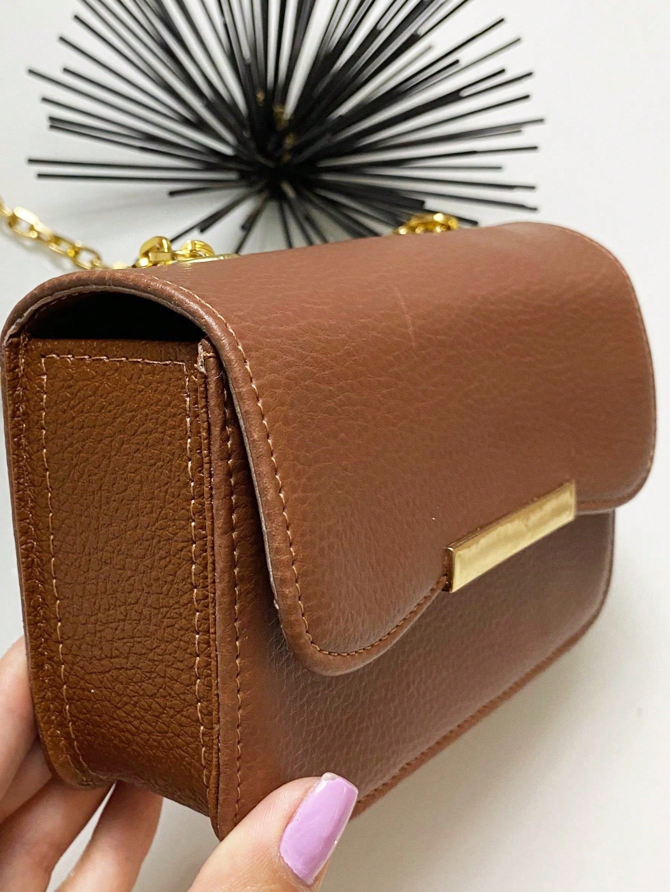 Vendedor IndicadoFesta Junina Bolsa feminina quadrada pequena transversal tiracolo alça corrente Envio Imediato