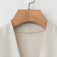 Blusa Feminina de Manga Longa com Decote em V, Elegante, Digna, Gentil, Versátil para Ir ao Trabalho, Casual Business, Temporada de Formatura, Dia da Independência, Amarelo Claro