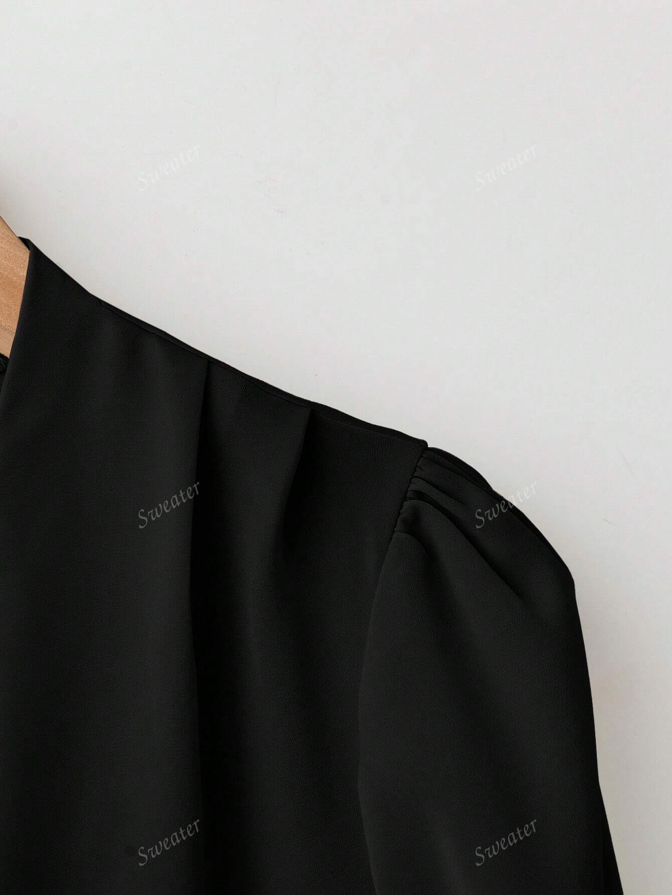 Blusa Feminina de Manga Longa com Decote em V, Elegante, Digna, Gentil, Versátil para Ir ao Trabalho, Casual Business, Temporada de Formatura, Dia da Independência, Amarelo Claro