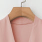 Blusa Feminina de Manga Longa com Decote em V, Elegante, Digna, Gentil, Versátil para Ir ao Trabalho, Casual Business, Temporada de Formatura, Dia da Independência, Amarelo Claro