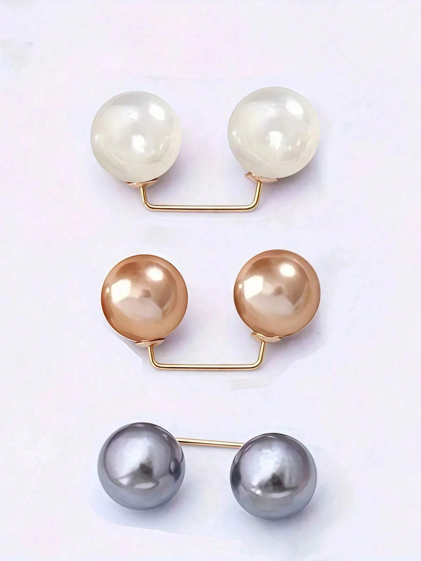 3 Peças Broche de Pérola