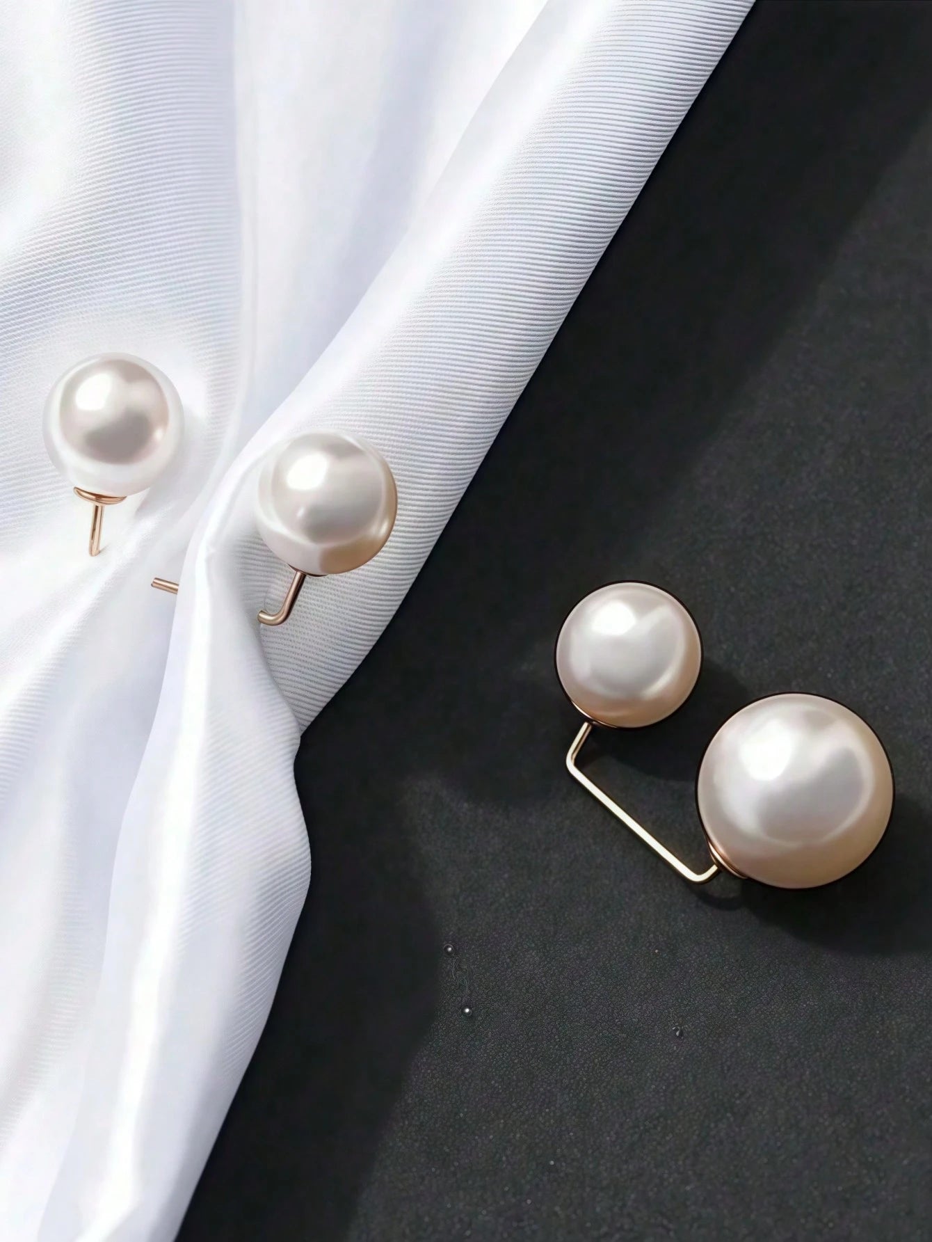 3 Peças Broche de Pérola
