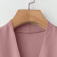 Blusa Feminina de Manga Longa com Decote em V, Elegante, Digna, Gentil, Versátil para Ir ao Trabalho, Casual Business, Temporada de Formatura, Dia da Independência, Amarelo Claro
