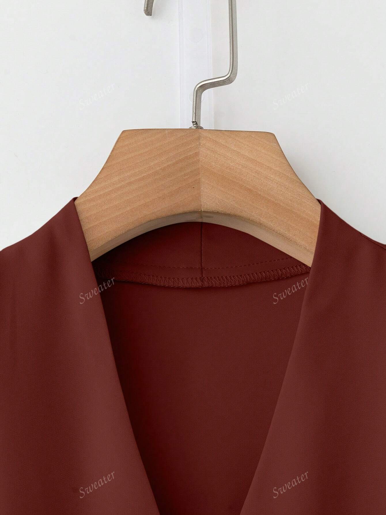 Blusa Feminina de Manga Longa com Decote em V, Elegante, Digna, Gentil, Versátil para Ir ao Trabalho, Casual Business, Temporada de Formatura, Dia da Independência, Amarelo Claro