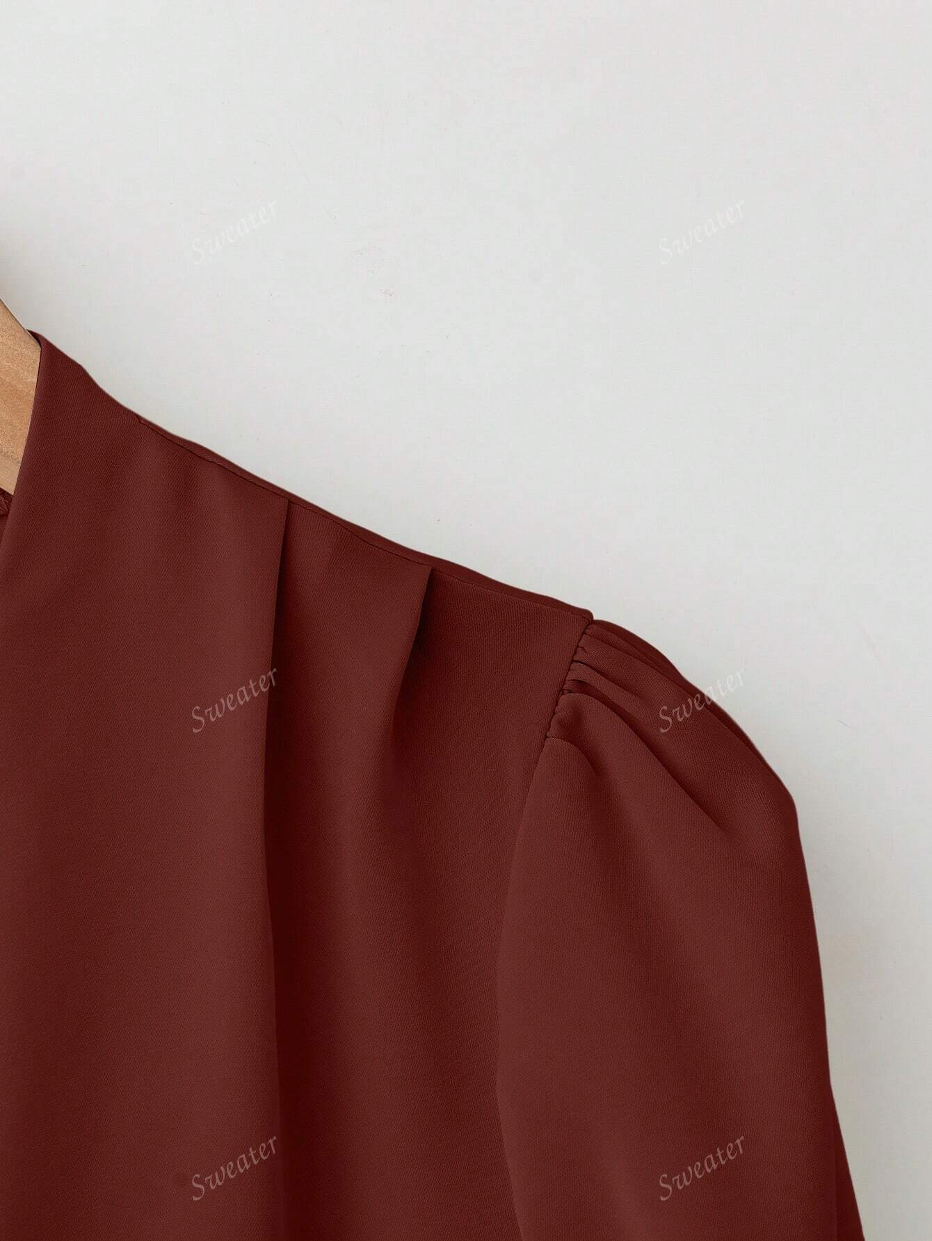 Blusa Feminina de Manga Longa com Decote em V, Elegante, Digna, Gentil, Versátil para Ir ao Trabalho, Casual Business, Temporada de Formatura, Dia da Independência, Amarelo Claro