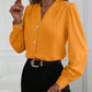 Blusa Clássica de Manga Longa com Decote em V