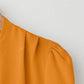 Blusa Feminina de Manga Longa com Decote em V, Elegante, Digna, Gentil, Versátil para Ir ao Trabalho, Casual Business, Temporada de Formatura, Dia da Independência, Amarelo Claro