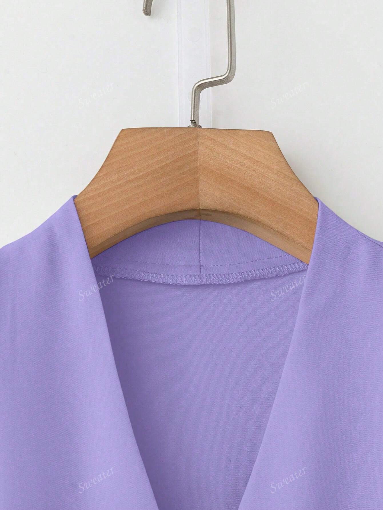 Blusa Feminina de Manga Longa com Decote em V, Elegante, Digna, Gentil, Versátil para Ir ao Trabalho, Casual Business, Temporada de Formatura, Dia da Independência, Amarelo Claro