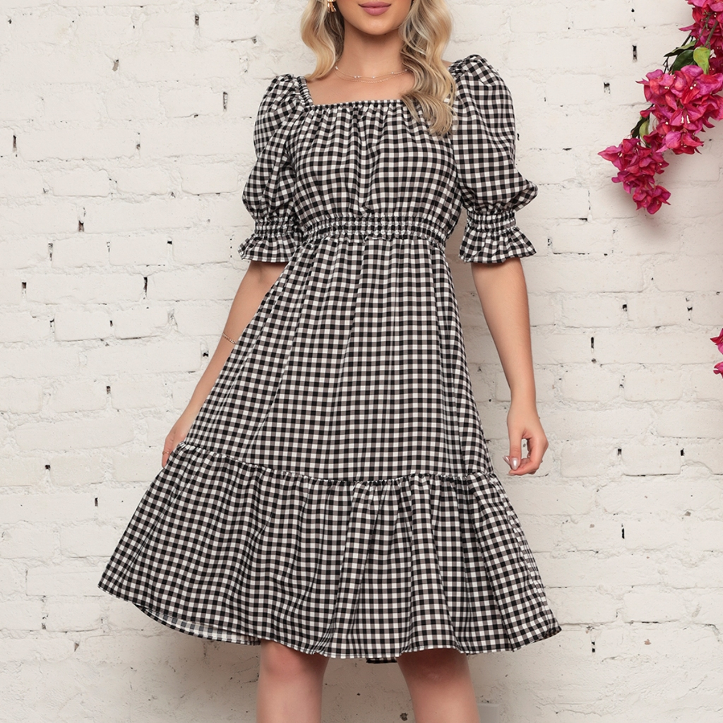 Vestido Feminino Midi