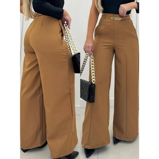 Calça Pantalona de Alfaiataria – Cintura Alta e Caimento Impecável