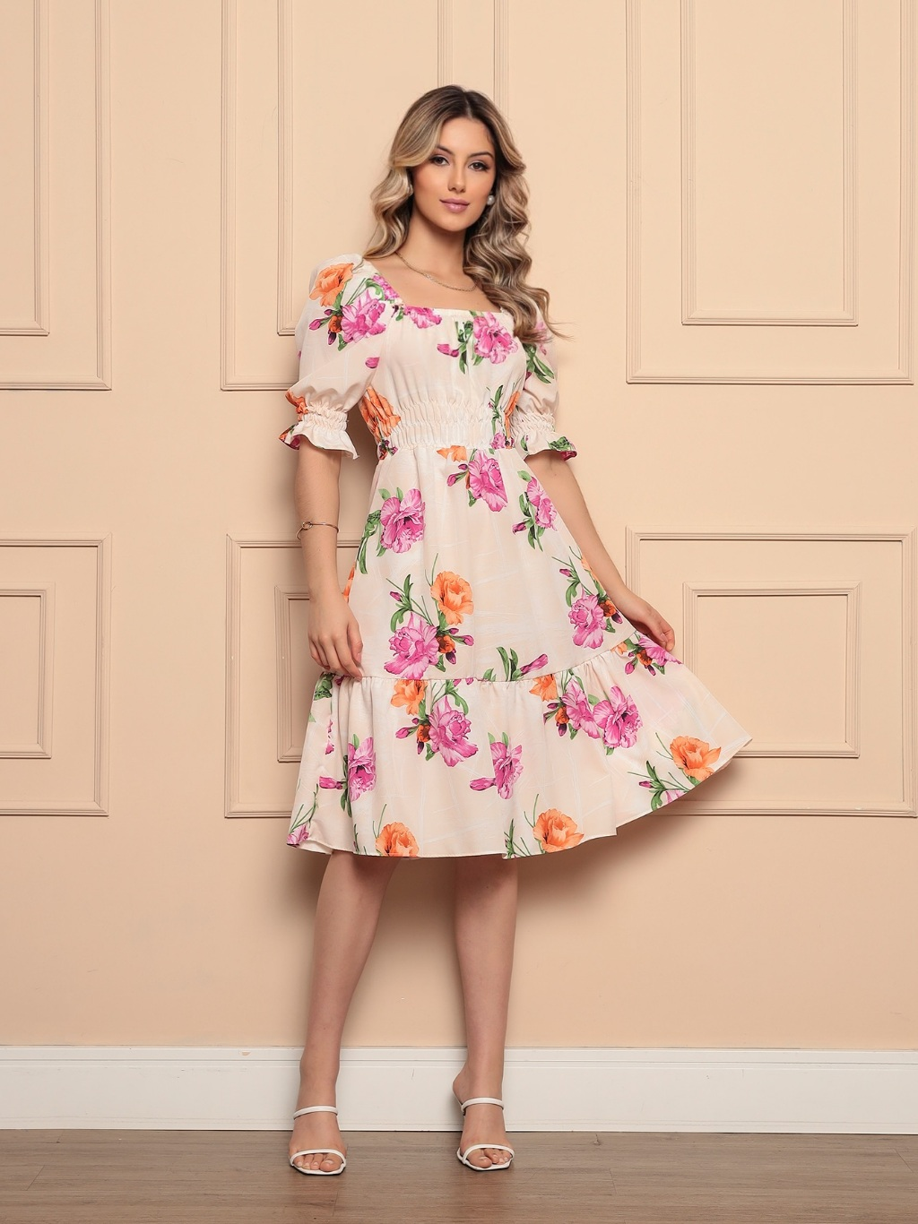 Vestido Feminino Midi