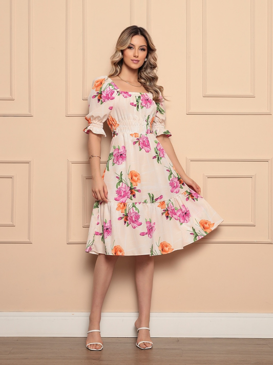 Vestido Feminino Midi