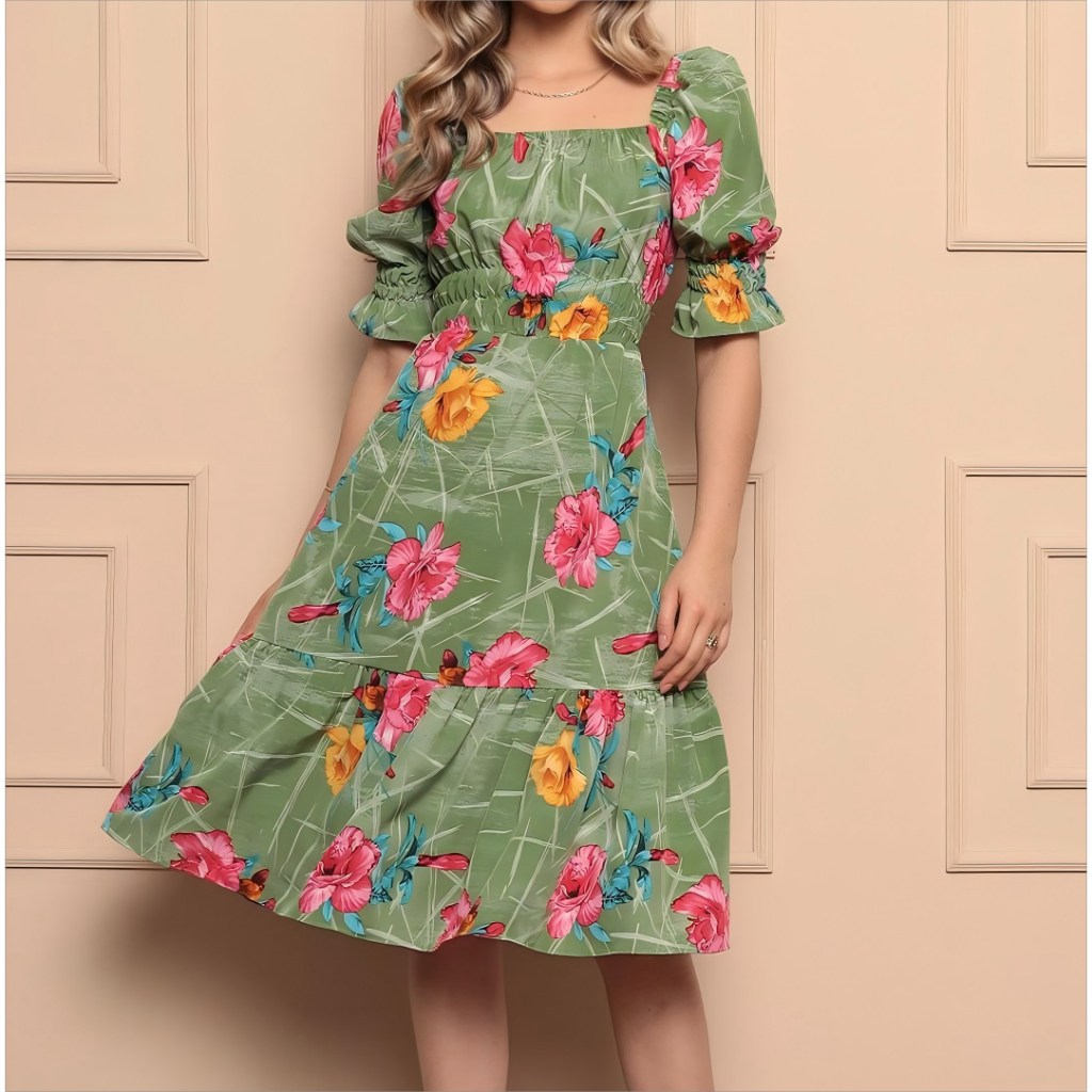 Vestido Feminino Midi