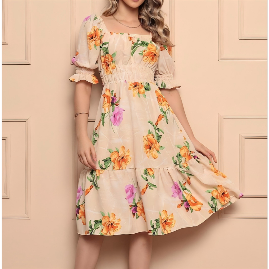 Vestido Feminino Midi