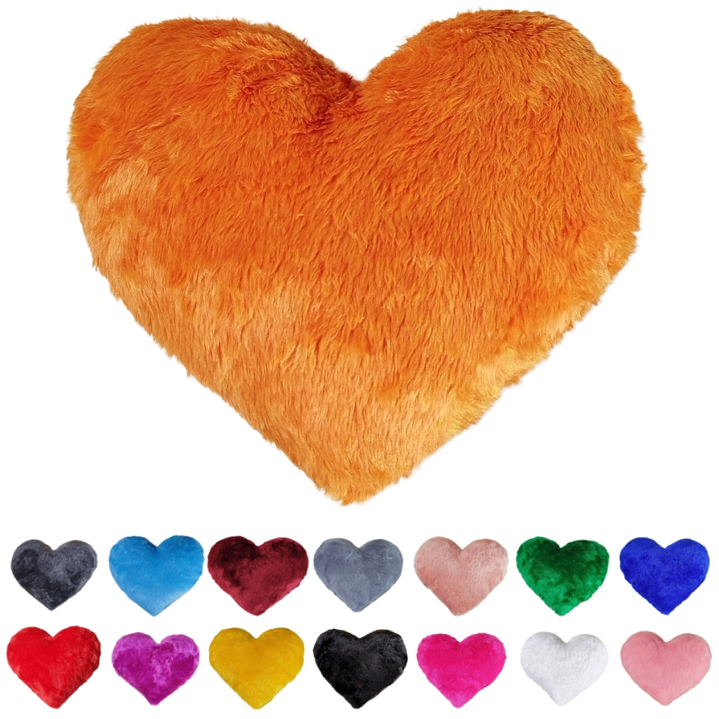Almofada Em Pelucia De Coração