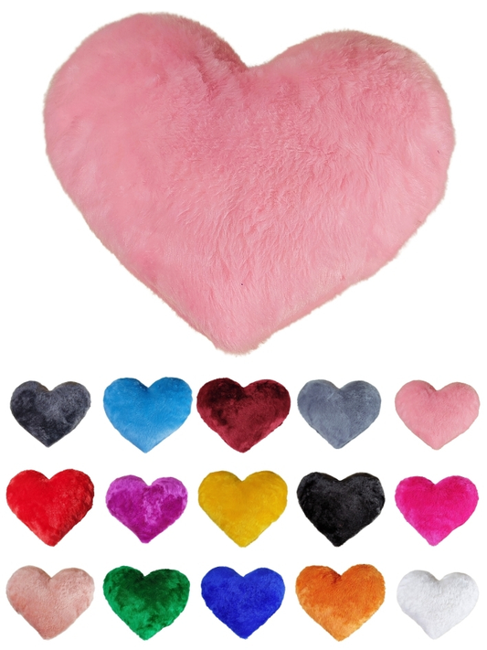 Almofada Em Pelucia De Coração