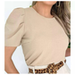 Blusa Feminina Manga Bufante em Tecido Duna