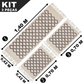 Kit Passadeira Geométrica 3 Peças 